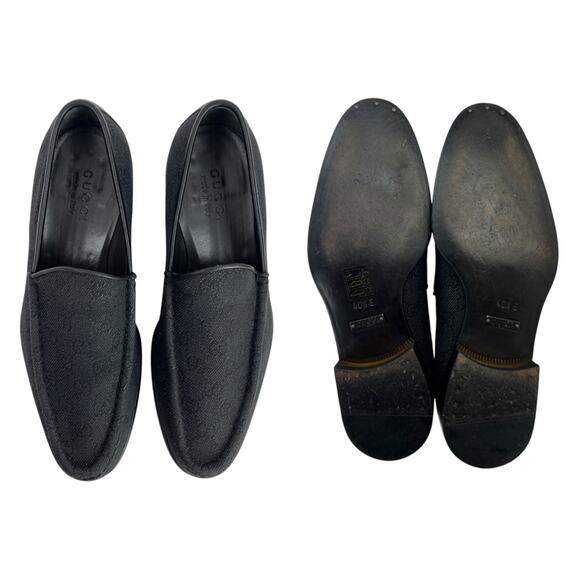 Gucci Monogram Canvas Loafers - Picture 6 of 8